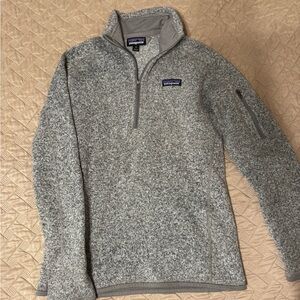 Patagonia Heathered Gray Fleece Jacket